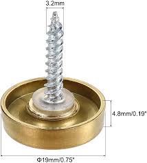 brass mirror screws drawing