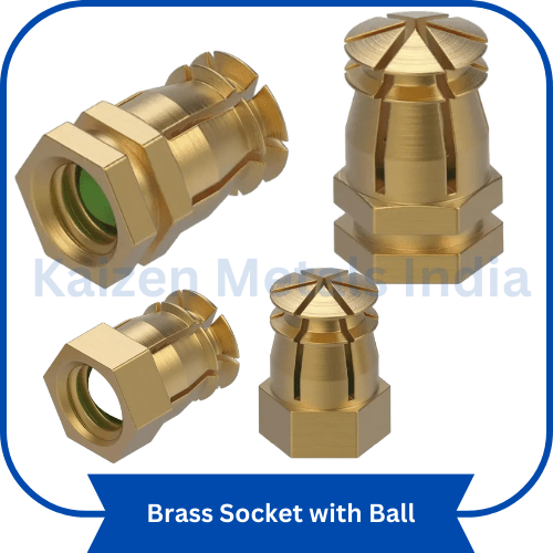 brass socket with ball