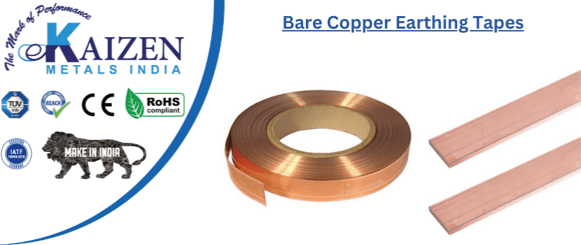 bare copper earthing tapes