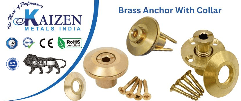 brass anchor with collar