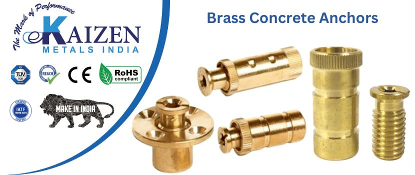 brass concrete anchors