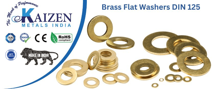 brass flat washers din 125