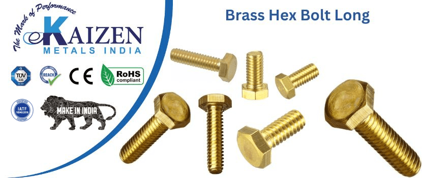 brass hex bolt long