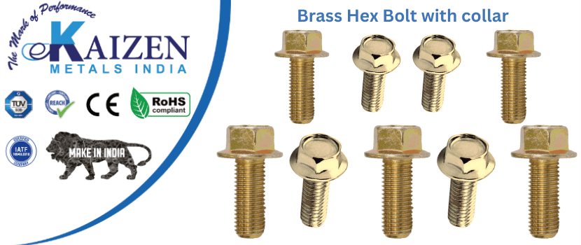 brass hex bolt with collar