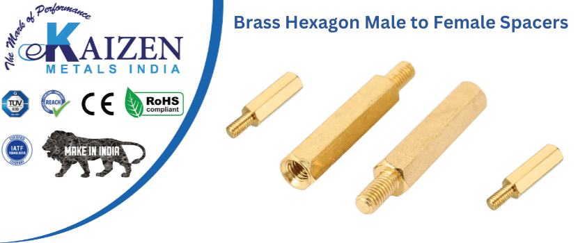 brass hexagon male to female spacers