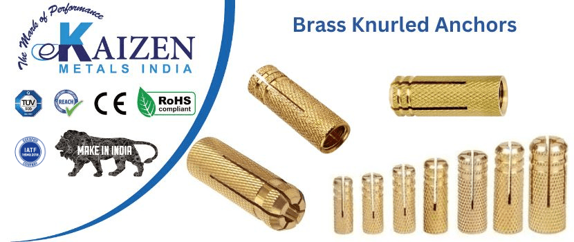 brass knurled anchors