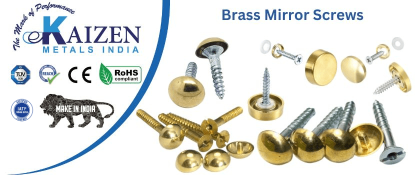 brass mirror screws