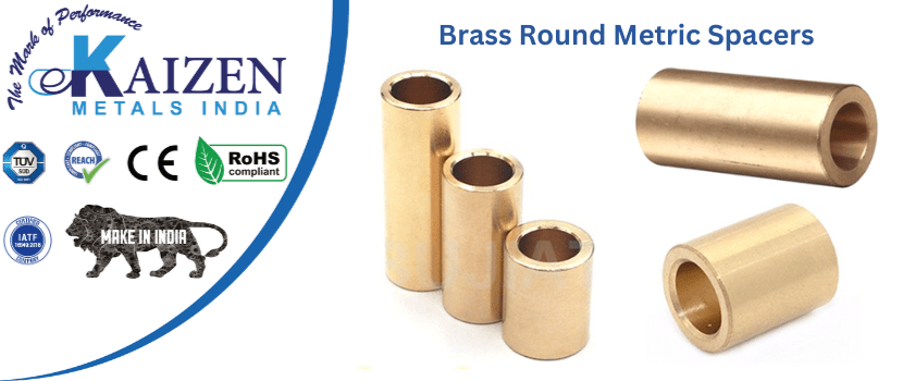 brass round metric spacers