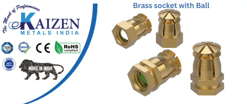 brass socket with ball