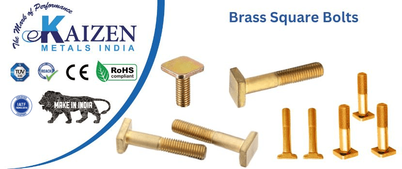 brass square bolts