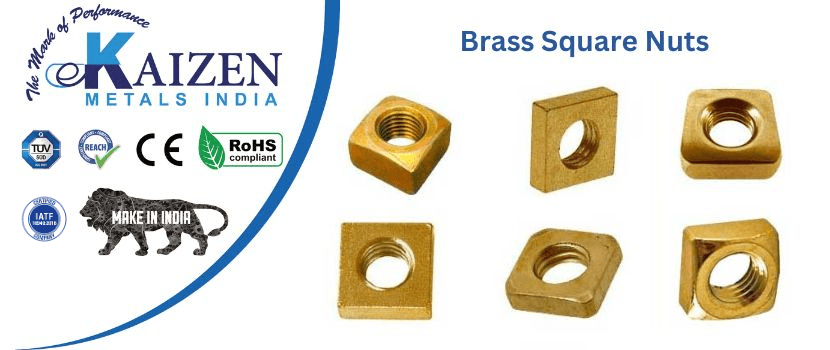 brass square nuts