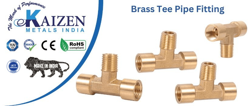 brass tee pipe fitting