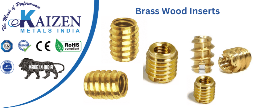 brass wood inserts