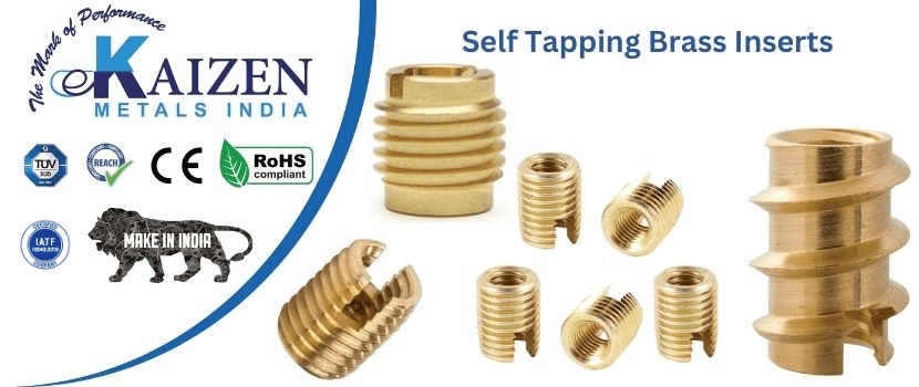 self tapping brass inserts