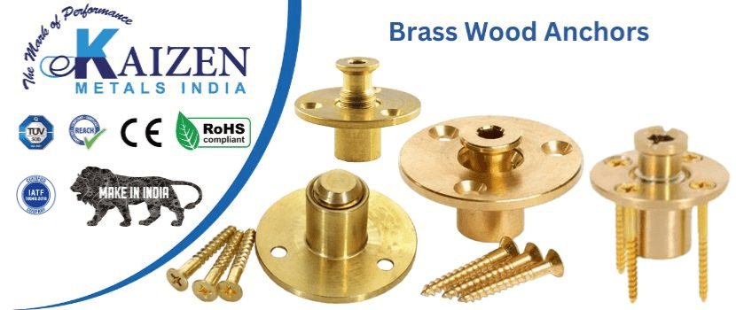 brass wood anchors